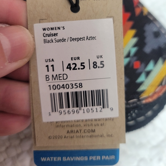 Nwb Ariat CRUISER LOAFERS Deepest Aztec 11 - Picture 4 of 8